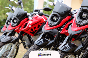 Marabá Paulista recebe quatro novas motos para agentes comunitários da zona rural